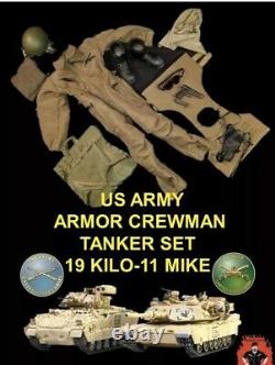 1/6 Modern US Army Tanker Uniform Set Bandit Joe DAM Soldier Story ETC