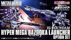 BANDAI METAL BUILD Hi-Nu Gundam Hyper Mega Bazooka Launcher Option Set Figure