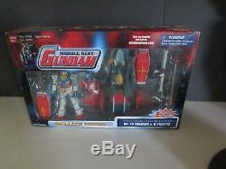 BanDai Mobile Suit Gundam 2001 Deluxe Edition RX-78 Gundam & G-Fighter MIB