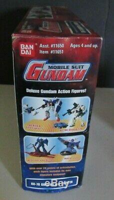 BanDai Mobile Suit Gundam 2001 Deluxe Edition RX-78 Gundam & G-Fighter MIB