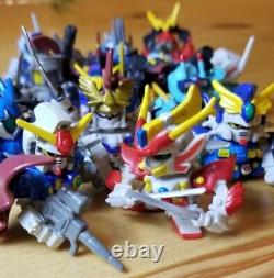 Bandai Figure Lot Gundam Robot Warriors Mini SD Super Deformed Fight Set of 15