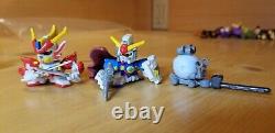 Bandai Figure Lot Gundam Robot Warriors Mini SD Super Deformed Fight Set of 15