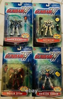 Bandai Mobile Suit Gundam Wing 4 figure set! Rare On eBay