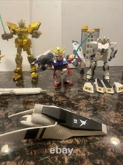 Bandai Mobile Suit Gundam Wing Action Figures (6) & Accessory Lot. See Photos