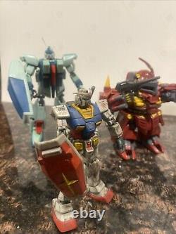Bandai Mobile Suit Gundam Wing Action Figures (6) & Accessory Lot. See Photos