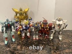 Bandai Mobile Suit Gundam Wing Action Figures (6) & Accessory Lot. See Photos