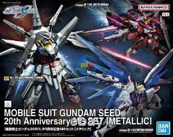 Brand New P-BANDAI HG 1/144 GUNDAM SEED 20th Anniversary SET Metallic Coating