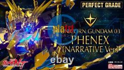 Brand New Unopen P-BANDAI PG 1/60 Unicorn Gundam 03 PHENEX NARRATIVE VER