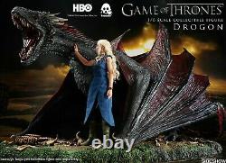 GAME of THRONES Daenerys Targaryen & Drogon Dragon 1/6 Figure Threezero Sideshow