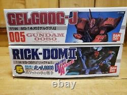 Gundam Bandai Mobile Suit 0080 Team Action Figs RICK-DOMII GELGOOG-JAGER Vintage