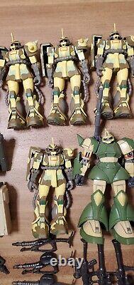 Huge GUNDAM Bandai MSIA Lot Gelgoog Zaku MS-06J RX-79(G) Char Camo Desert GM