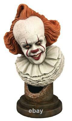 It Capitolo Due Pennywise Figure Busto Resina Statua 25 CM Diamond Horror Movie