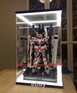 LED Display Case for 1/60 Gundam PG Unicorn Banshee with weapons Action Figure