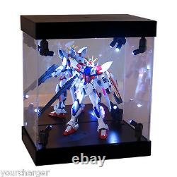 MB Display Box Acrylic Case LED Light House for Gundam 1/144 Model Action Figure