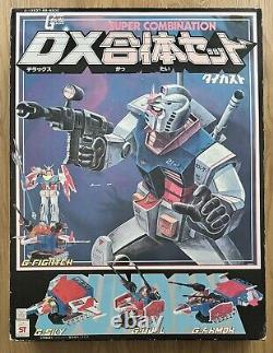 RARE Vintage Clover Style Gundam DX Super Combination Die Cast In Box