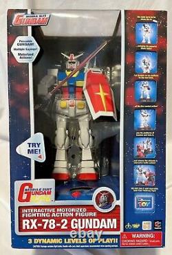 Thinkway Toys Mobile Suit Gundam Interactive Motorized Action Figure RX-78-2 NEW