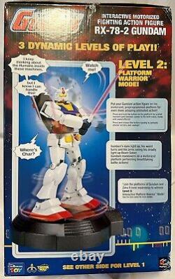 Thinkway Toys Mobile Suit Gundam Interactive Motorized Action Figure RX-78-2 NEW