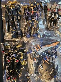 Used gundam action figures lot