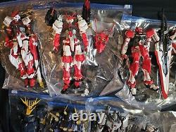 Used gundam action figures lot