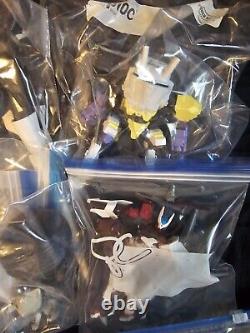 Used gundam action figures lot