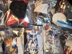 Used gundam action figures lot