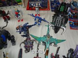 Vintage Mixed figure Lot of Gundams, Transformers, Zoids Etc Parts