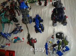 Vintage Mixed figure Lot of Gundams, Transformers, Zoids Etc Parts