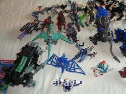 Vintage Mixed figure Lot of Gundams, Transformers, Zoids Etc Parts