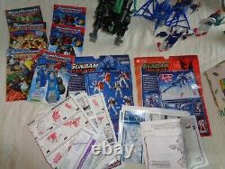 Vintage Mixed figure Lot of Gundams, Transformers, Zoids Etc Parts