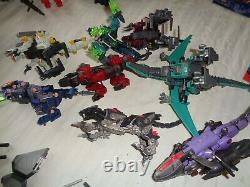 Vintage Mixed figure Lot of Gundams, Transformers, Zoids Etc Parts