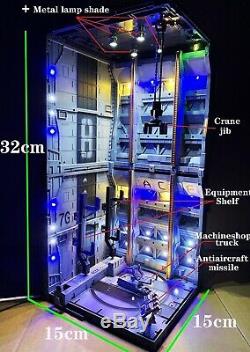 12 Led Display Base Nest Case Machine Pour Le Modèle D'action Figure Gundam, Etc.