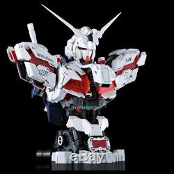 1/35 Rx-0 Unicorn Gundam Bust Led Modèle Assemblé Light In Box En Stock