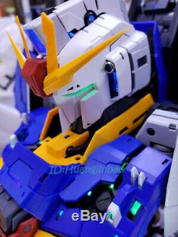 1/35 Zeta Gundam Bust Assemblé Modèle Led Lumière Diy Figure Z Modèle In Box