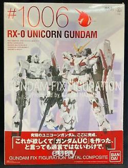 Bandai Gundam Fix Figuration Métal Composite Rx-0 Unicorn Gundam Bonus Item