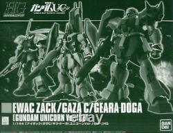 Bandai Hguc 1/144 Ewac Zack / Gaza C / Geara Doga Unicorn Ver Set Kit De Modèles Nouveau