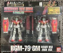 Bandai Mobile Suit Gundam The Ride Gm Adam Et Jack Action Figure Msia Lot