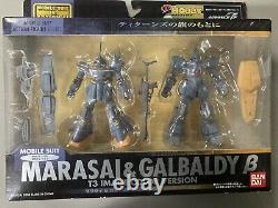 Bandai Movile Costume Gundam Zeta Titans Marasai + Galbaldy Action Figure Msia Lot