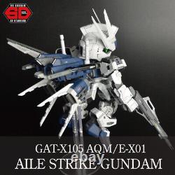 Bandai Sd Gundam Bb Senshi Gat-x105 Aile Strike Gundam Peinture Complète