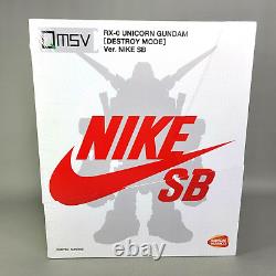 Bandai X Nike Sb Rx-0 Unicorn Gundam Détruire Mode Action Figure Seled