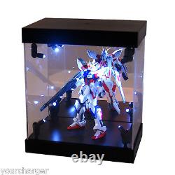 Boîte D'affichage MB Boîtier Acrylique Maison De Lumière Led Pour Gundam 1/144 Figure D'action Du Modèle