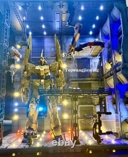 Boîte De Boîtier D'affichage Led Fait Main Nest Base De Machine Pour Gundam Pg Mg Action Figurine
