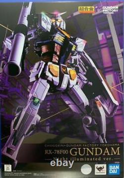 Chogokin X Gundam Factory Yokohama Rx-78f00 Nuit Illuminée Japon Bandai