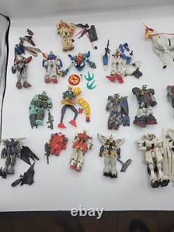 Enorme lot de figurines Bandai Mobile Suit Gundam, pièces d'accessoires, INCROYABLE ! Tel quel.
