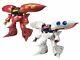 Ensemble Boîte De Figurines D'action Gundam Zeonography Qubeley Rouge Et Blanc Ex Par Bandai