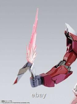 Figurine d'action Bandai METAL BUILD Justice Gundam, version japonaise du jouet inspiré de l'anime Gundam SEED.