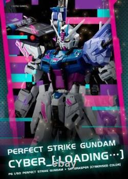 Figurine d'action Bandai Perfect Strike Gundam + Sky Grasper Cyberised Color PG 1/60