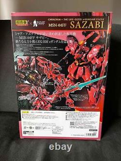 Figurine d'action en super alliage Bandai Chogokin MSN-04FF Sazabi GUNDAM limitée