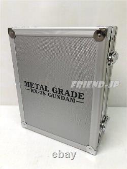 Figurine en métal Bandai 1/100 METAL GRADE RX-78 GUNDAM 2002 avec étiquette pour chien