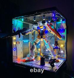 Led Mécanique Chain ​​nest Base Action Machine Pour 1/144 Base De La Figure Rg / Hg Gundam