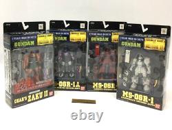 Lot de 4 figurines Zaku II MS-06 Bandai Gundam Mobile Suit en action MSIA MIA